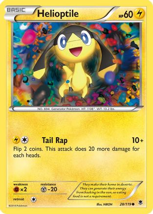 Helioptile (28/119) [XY: Phantom Forces]