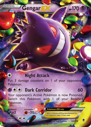 Gengar EX (34/119) [XY : Forces fantômes] 