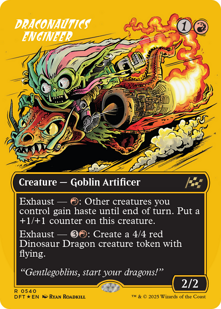 Draconautics Engineer (Borderless) (First-Place Foil) (DFT-540) - [Aetherdrift] Foil