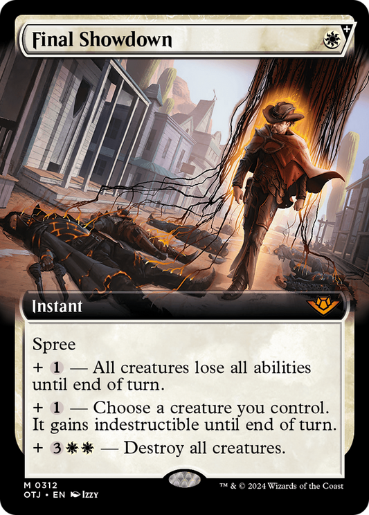 Final Showdown (OTJ-312) - [Outlaws of Thunder Junction]: (Extended Art, spree)