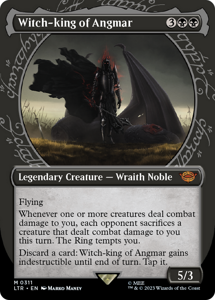 Witch-king of Angmar (LTR-311) - [The Lord of the Rings: Tales of Middle-earth]: (Showcase) (Borderless) Foil