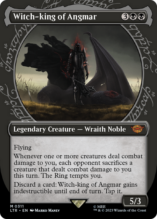 Witch-king of Angmar (LTR-311) - [The Lord of the Rings: Tales of Middle-earth]: (Showcase) (Borderless) Foil