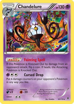 Chandelure 43/119 - [XY  Phantom Forces] Holofoil