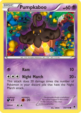 Pumpkaboo 44/119 - [XY  Phantom Forces]