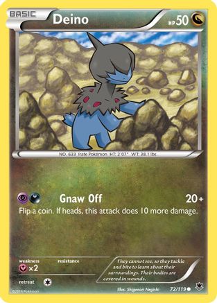 Deino (72/119) [XY : Forces fantômes] 