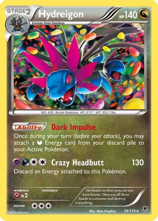 Hydreigon (74/119) [XY : Forces fantômes] 