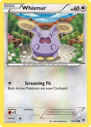 Whismur (83/119) [XY : Forces fantômes] 