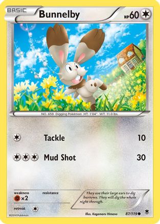 Bunnelby (87/119) [XY : Forces fantômes] 