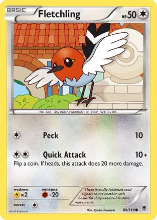 Fletchling (89/119) [XY : Forces fantômes] 