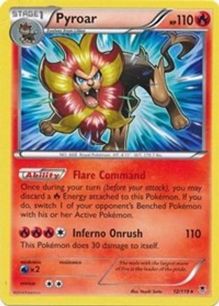 Pyroar - 12/119 (XY Phantom Forces) - [Deck Exclusives]