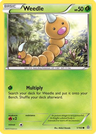 Weedle (1/160) [XY : Primal Clash] 