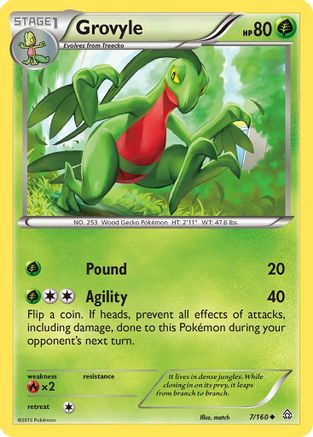 Grovyle 7/160 - [XY  Primal Clash]