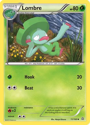 Lombre (11/160) [XY : Primal Clash] 