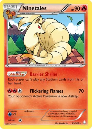 Ninetales (21/160) [XY: Primal Clash]