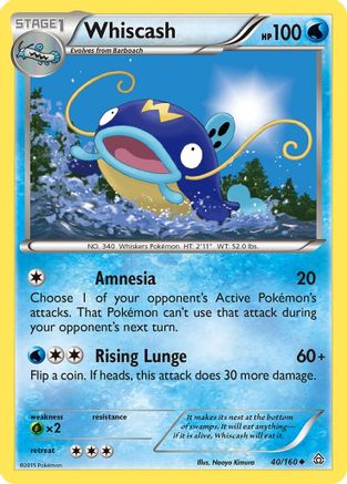 Whiscash (40/160) [XY: Primal Clash]