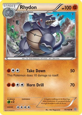 Rhydon (75/160) [XY : Clash Primal] 