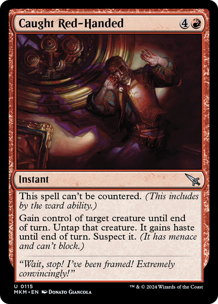 Caught Red-Handed (MKM-115) - [Murders at Karlov Manor] Foil