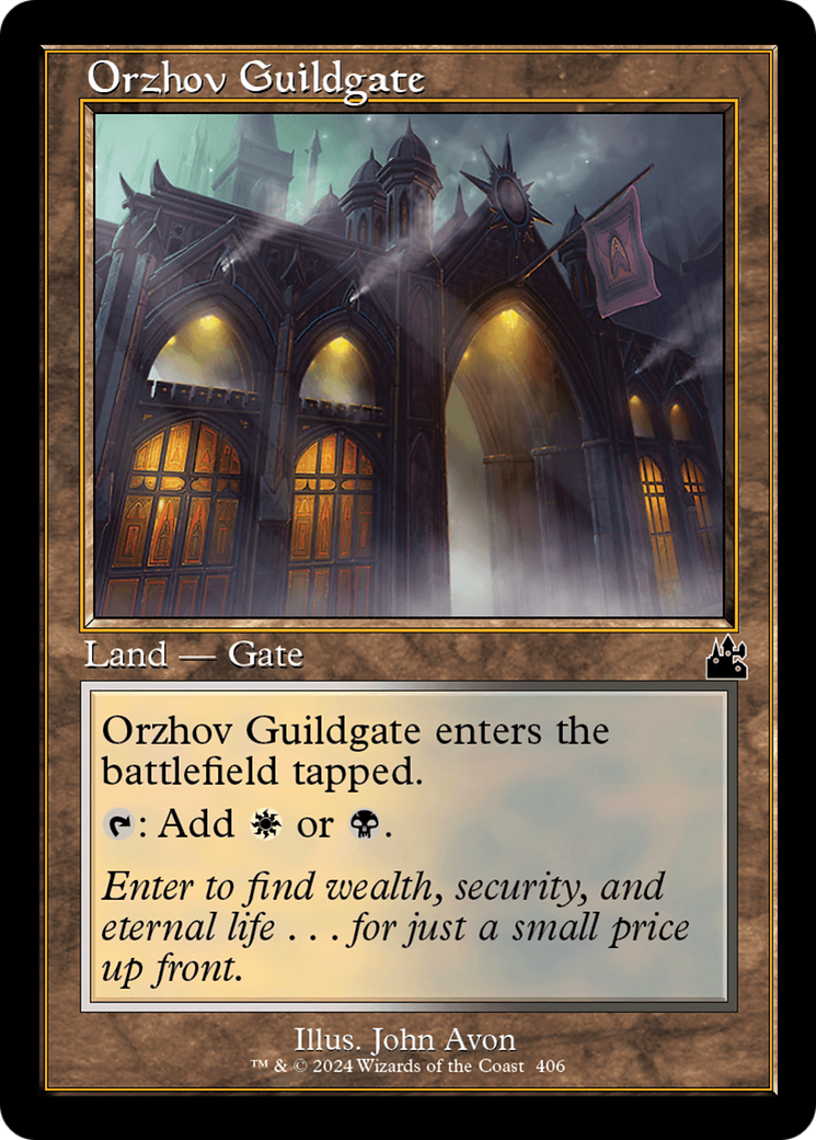 Orzhov Guildgate (RVR-406) - [Ravnica Remastered]