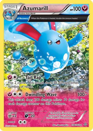 Azumarill (Alpha) 104/160 - [XY  Primal Clash] Holofoil