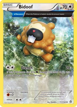 Bidoof (Alpha) 117/160 - [XY  Primal Clash]