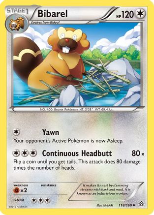 Bibarel 118/160 - [XY  Primal Clash]