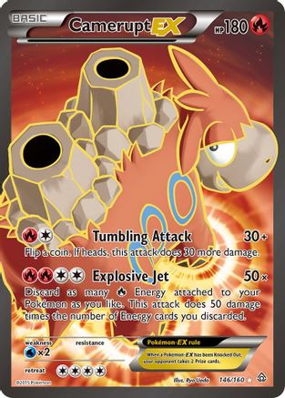 Camerupt EX (146 Full Art)/160 - [XY  Primal Clash] Holofoil