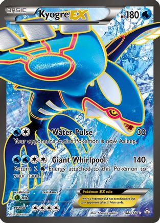 Kyogre EX (148 Full Art)/160 - [XY  Primal Clash] Holofoil