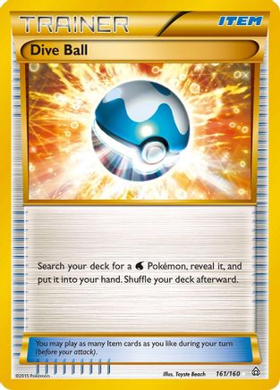 Dive Ball (161 Secret Rare)/160 - [XY  Primal Clash] Holofoil