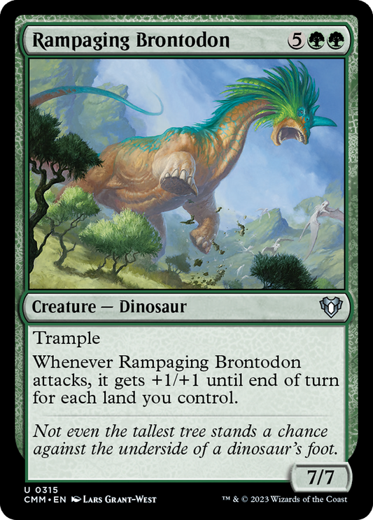 Rampaging Brontodon (CMM-315) - [Commander Masters]
