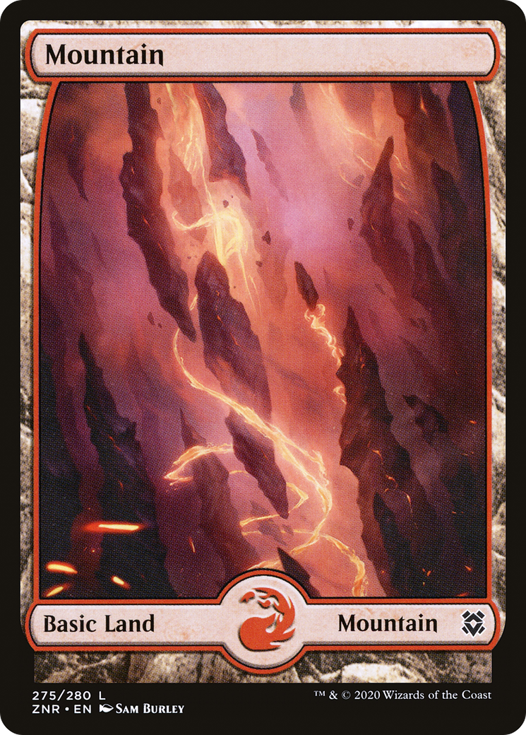 Mountain (ZNR-275) - [Zendikar Rising]: (Full Art) Foil