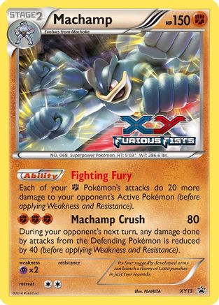 Machamp - XY13 (Prerelease)/211 - [XY Promos] Holofoil