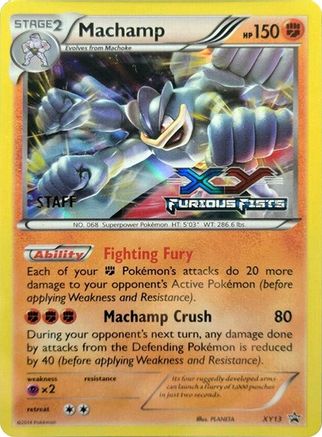 Machamp (XY13) (Staff) [XY: Black Star Promos]