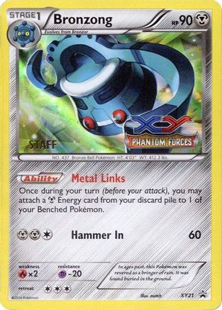 Bronzong - XY21 (Prerelease) [Staff] - [XY Promos] Holofoil