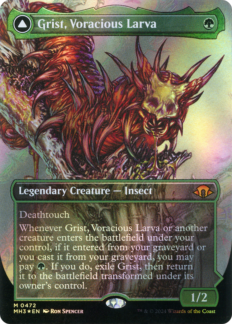 Grist, larve vorace // Grist, l'essaim de peste (MH3-472) - [Modern Horizons 3] (sans bordure) Foil