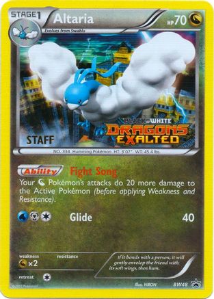 Altaria (BW48) (Promo d'Avant-première du Personnel) [Noir et Blanc : Promos Black Star] 