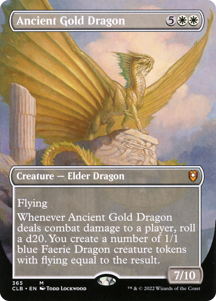 Ancient Gold Dragon (CLB-365) - [Commander Legends: Battle for Baldur's Gate] (Borderless)