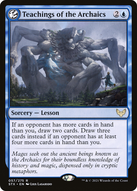 Teachings of the Archaics (STX-057) - [Strixhaven: School of Mages]: (lesson) Foil