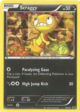 Scraggy (BW25) (Cracked Ice Holo) [Noir et blanc : Black Star Promos] 