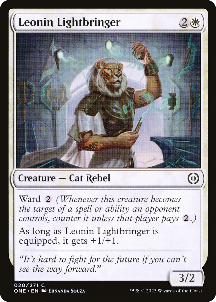 Leonin Lightbringer (ONE-020) - [Phyrexia: All Will Be One] Foil