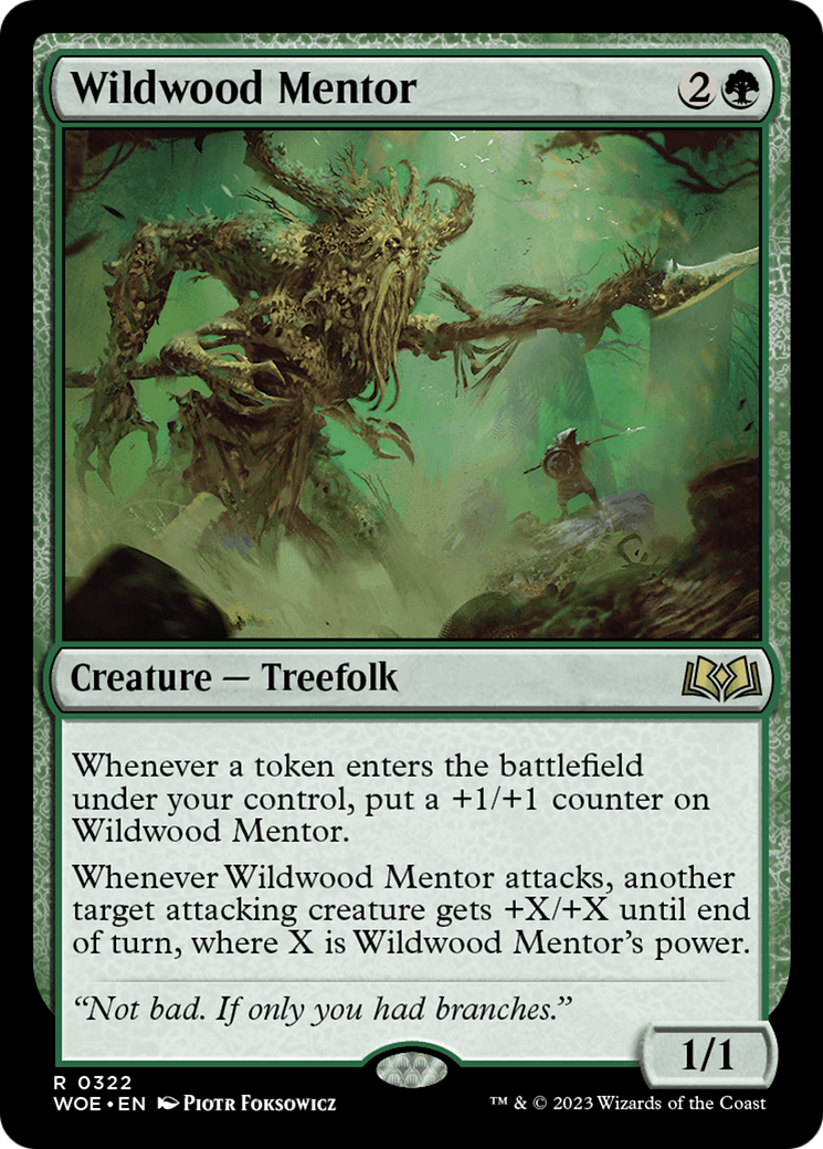 Wildwood Mentor (WOE-322) - [Wilds of Eldraine] Foil