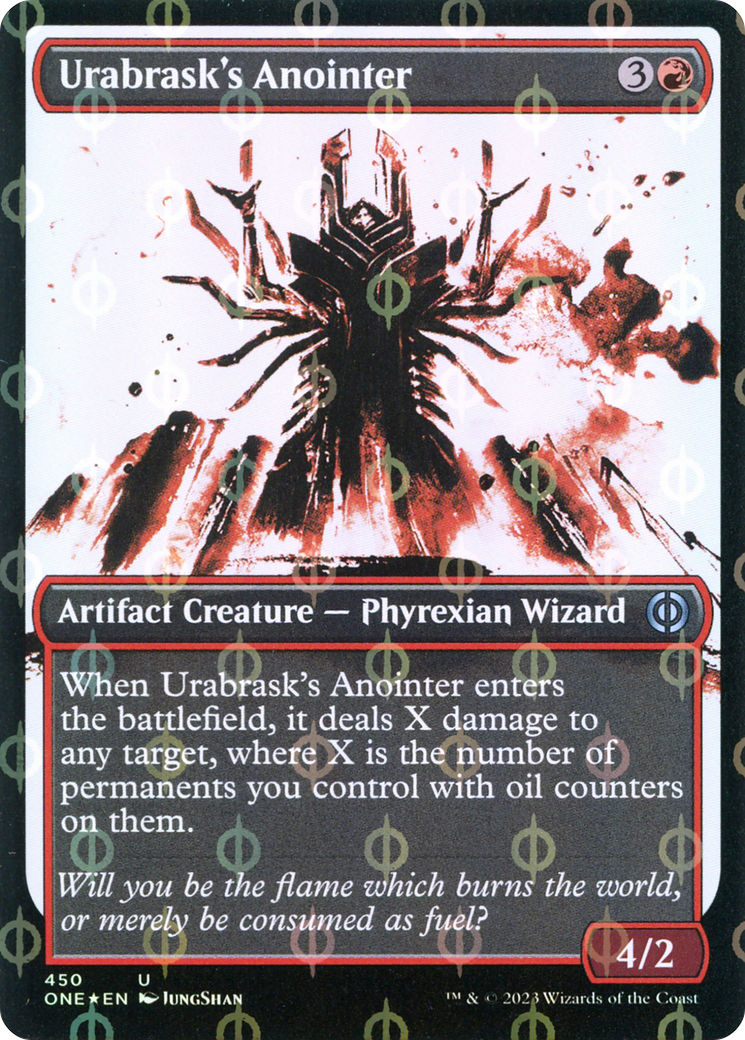 Urabrask's Anointer (ONE-450) - [Phyrexia: All Will Be One]: (Showcase) Foil