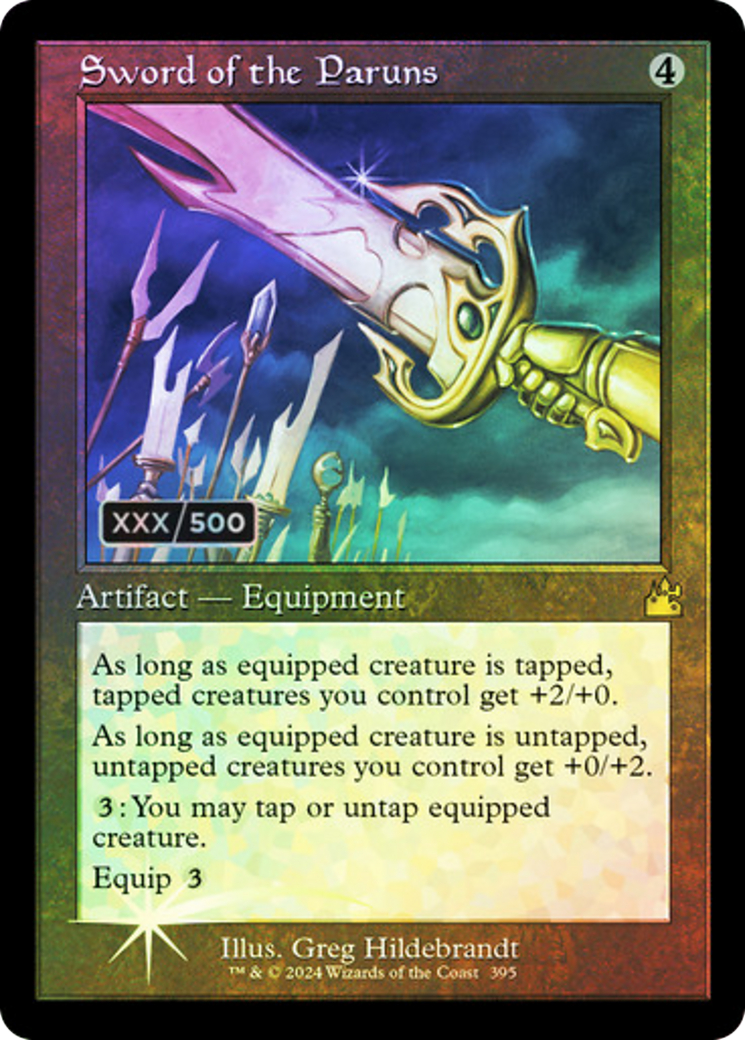 Sword of the Paruns (RVR-395Z) - [Ravnica Remastered] Foil