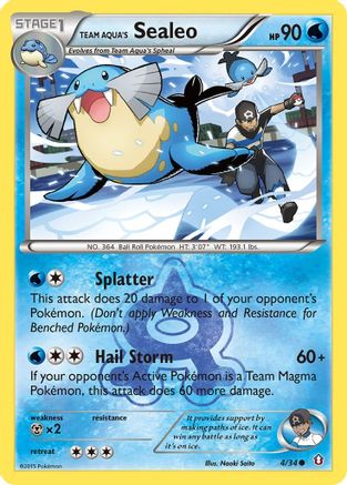 Team Aqua's Sealeo (4/34) [XY: Double Crisis]