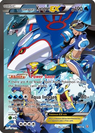 Team Aqua's Kyogre EX 6/34 - [Double Crisis] Holofoil