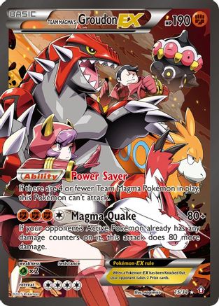 Team Magma's Groudon EX 15/34 - [Double Crisis] Holofoil