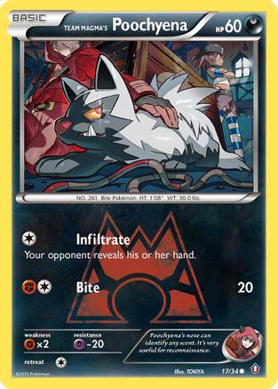 Poochyena de la Team Magma (17/34) [XY : Double Crise] 