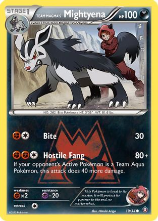 Mightyena de Team Magma (19/34) [XY : Double Crise] 