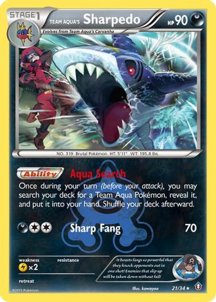 Sharpedo de l'équipe Aqua (21/34) [XY : Double Crise] 