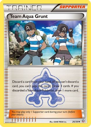 Team Aqua Grunt (26/34) [XY: Double Crisis]