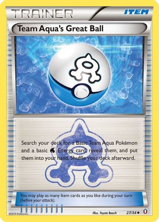 Team Aqua's Great Ball 27/34 - [Double Crisis]